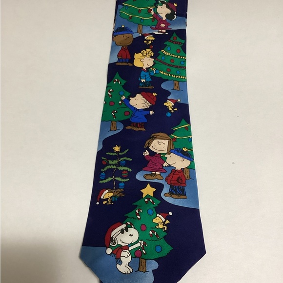 Mens Christmas tie, Peanuts - Picture 1 of 2